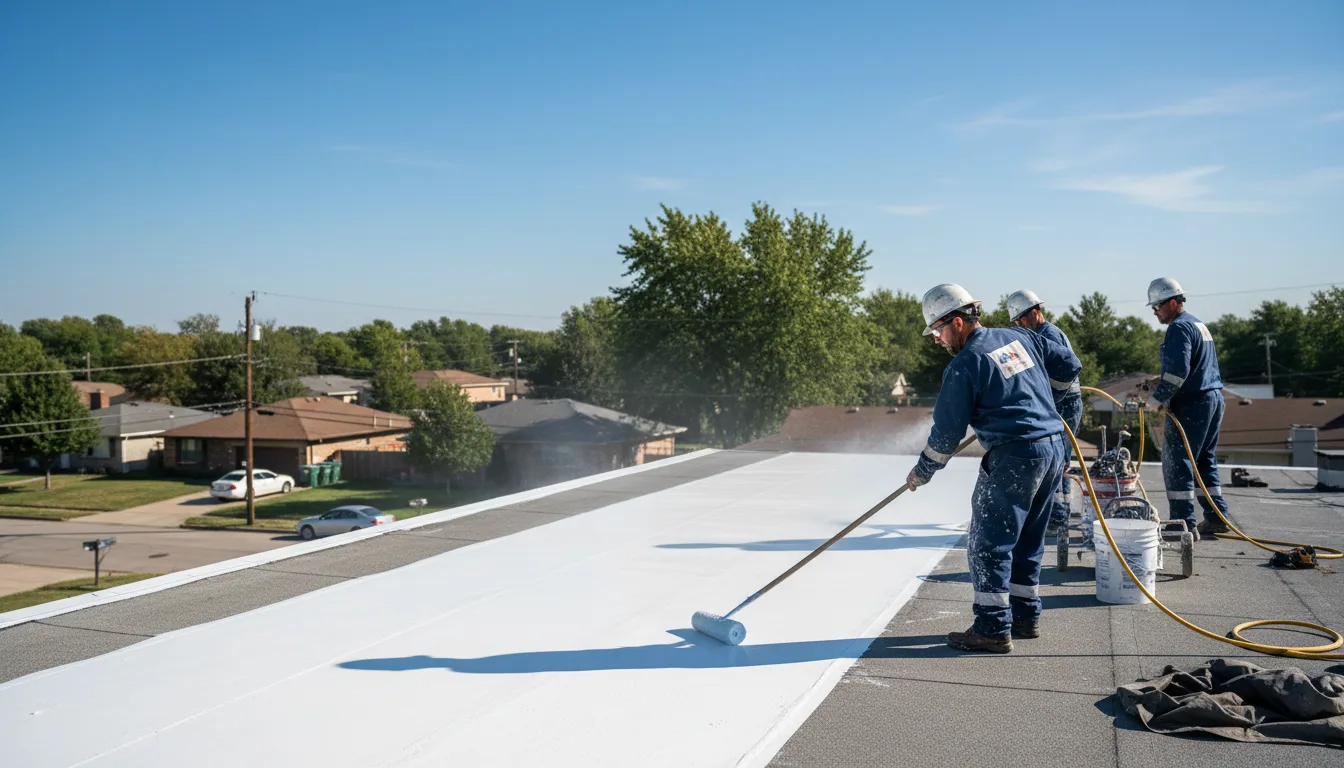 Commercial roof coating in Moline, KS near me